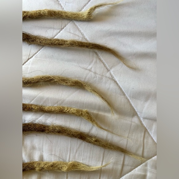 10 Straight Human Hair Dreadlock Extensions Brown Blonde Ombré Locs 10-12” Dread - Picture 10 of 15